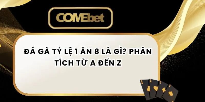 Đá Gà Tỷ Lệ 1 Ăn 8 Là Gì? Phân Tích Từ A Đến Z